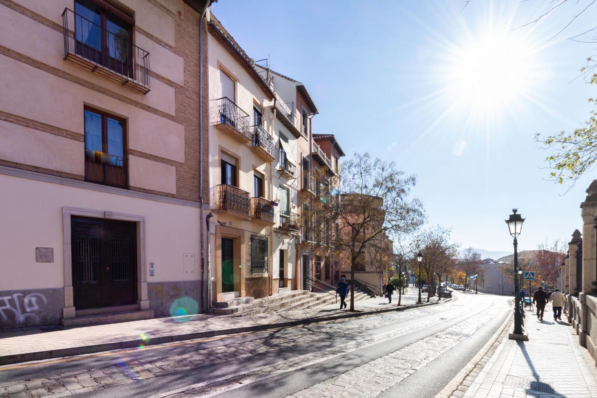 Apartamento junto al Albaicín con terraza Granada Exterior foto