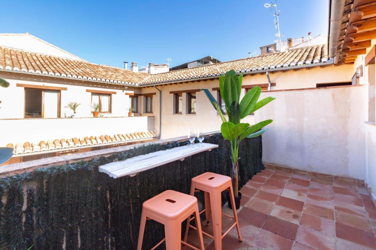Apartamento junto al Albaicín con terraza Granada Exterior foto